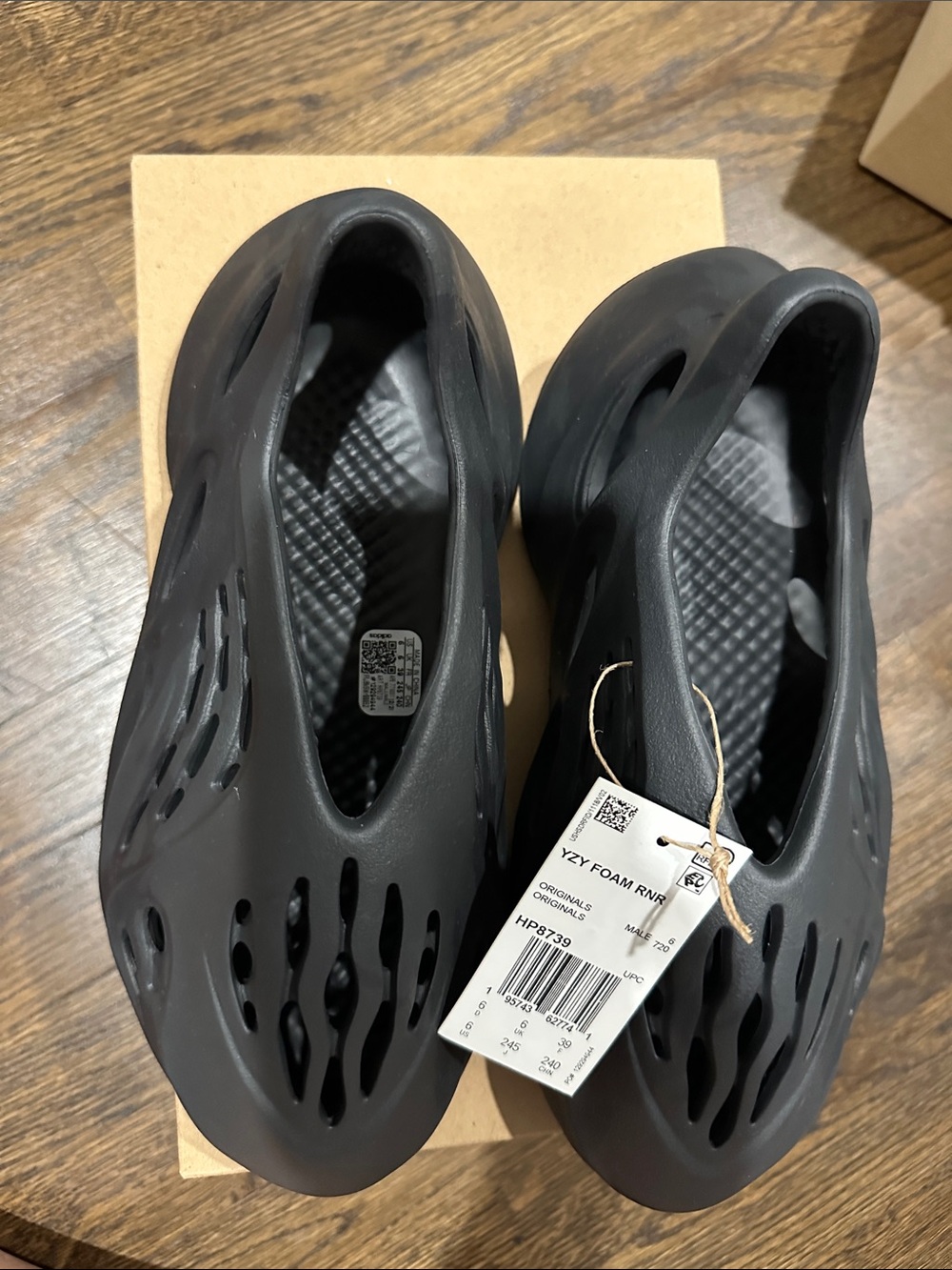 Yeezy Matte Black Foam Runner Slip-On
